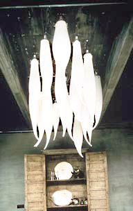 art glass chandelier