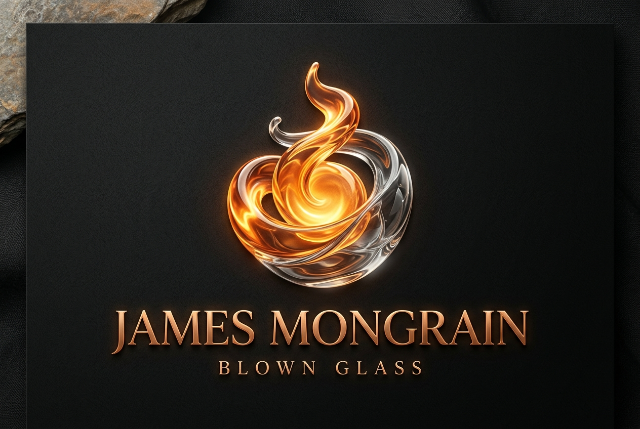 James Mongrain Blown Glass Logo