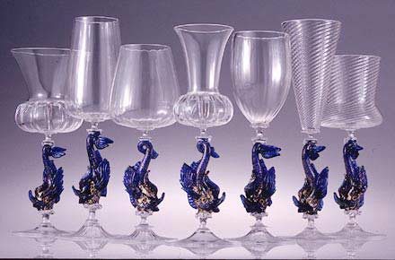 fine wine and champagne glasses